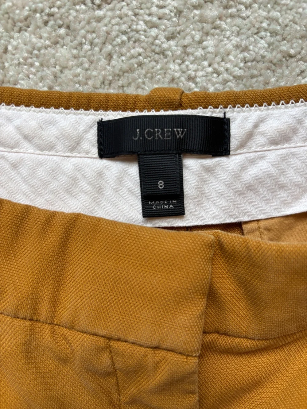 J. Crew Women's Mustard Trousers